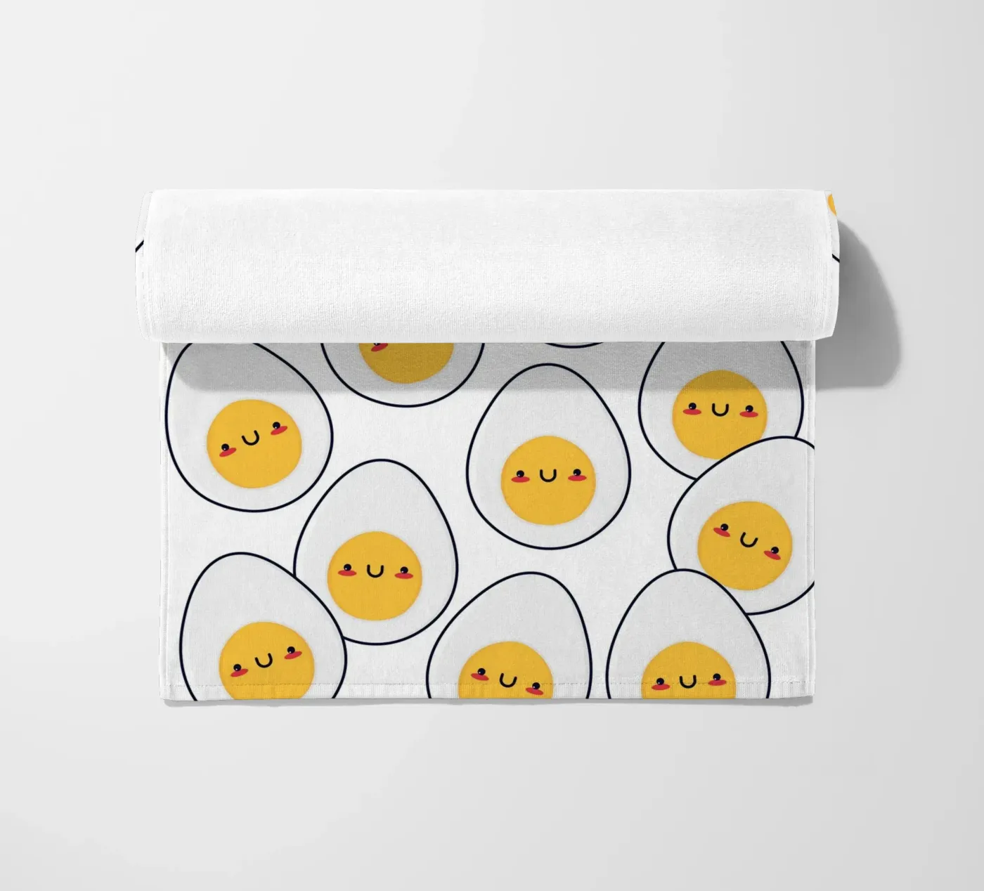 Kawaii eggs pattern telo mare da Happypatterns
