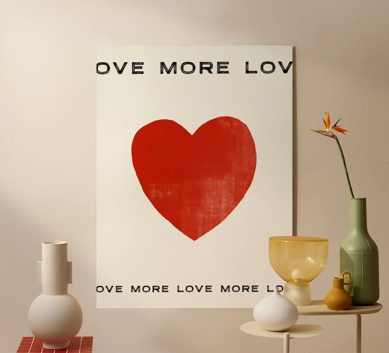 MORE LOVE plexiglass da STUDIO LEEMO