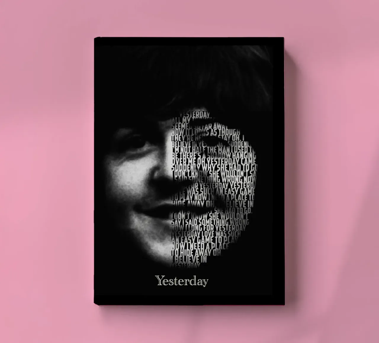 Yesterday Text art notebook by Gunawan Rb
