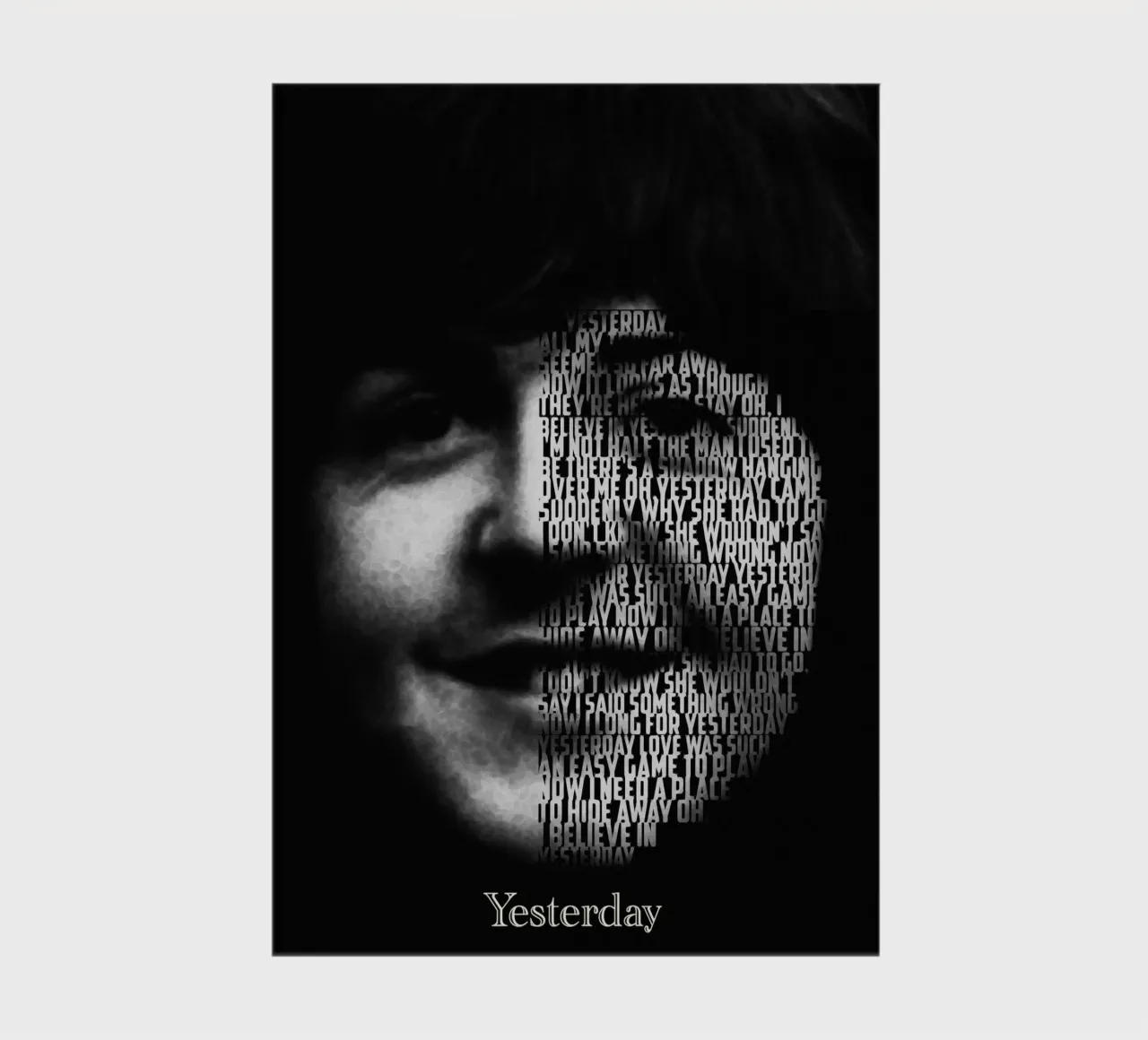 Yesterday Text art notebook by Gunawan Rb