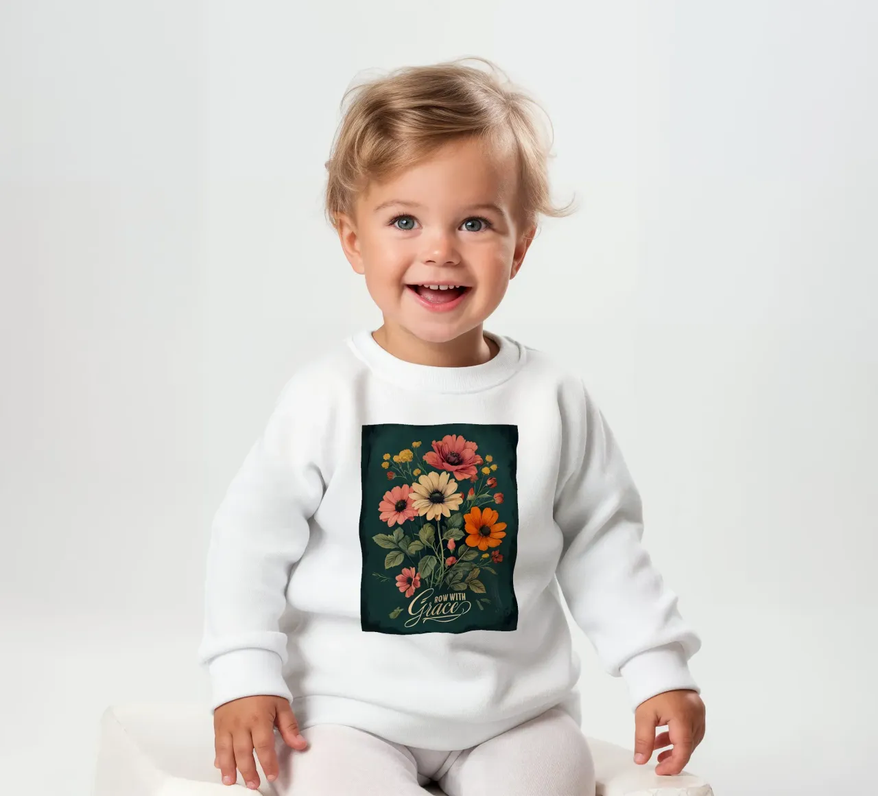 Peonie in armonia felpa neonato da Artistic-shop