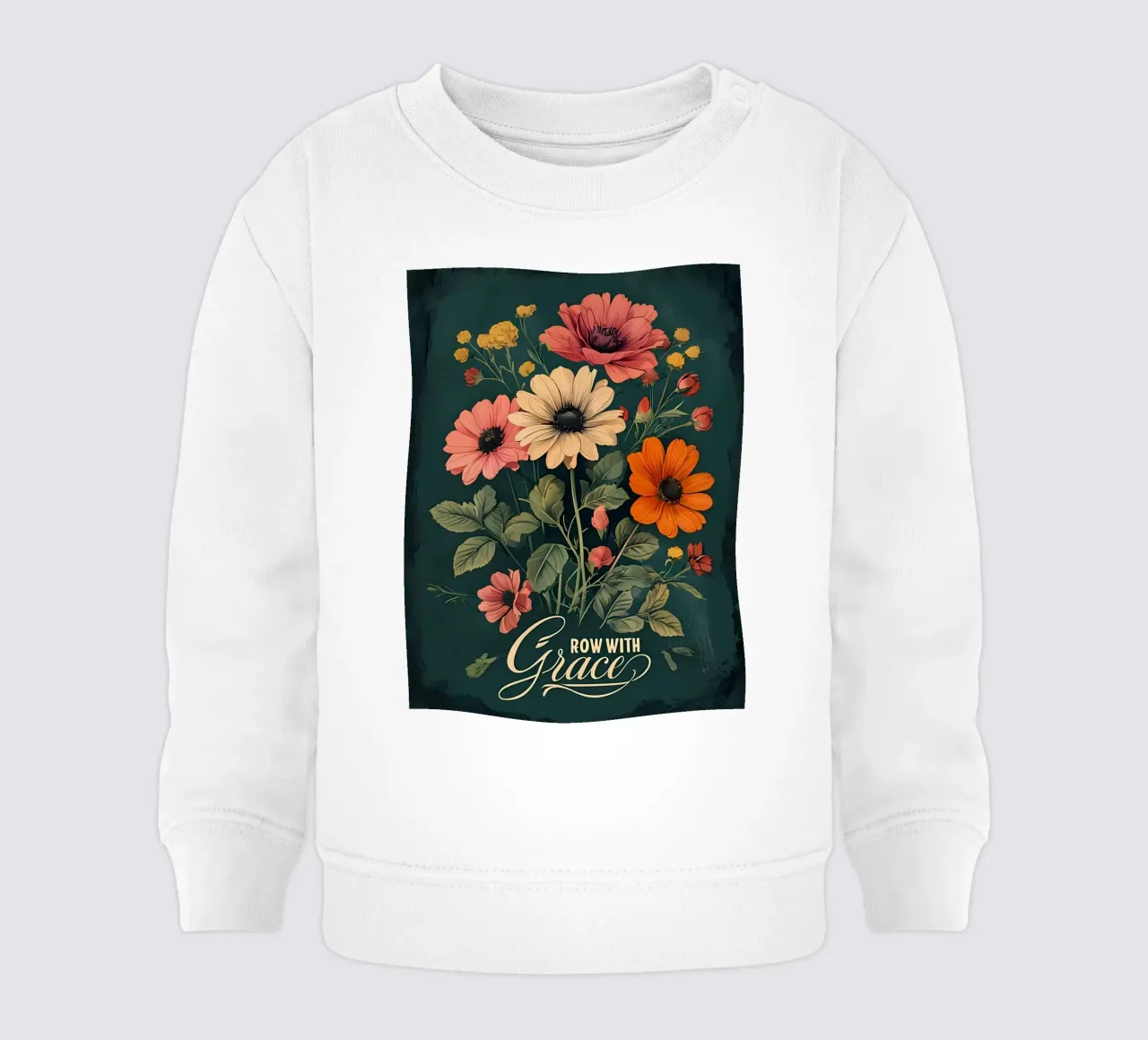 Peonie in armonia felpa neonato da Artistic-shop