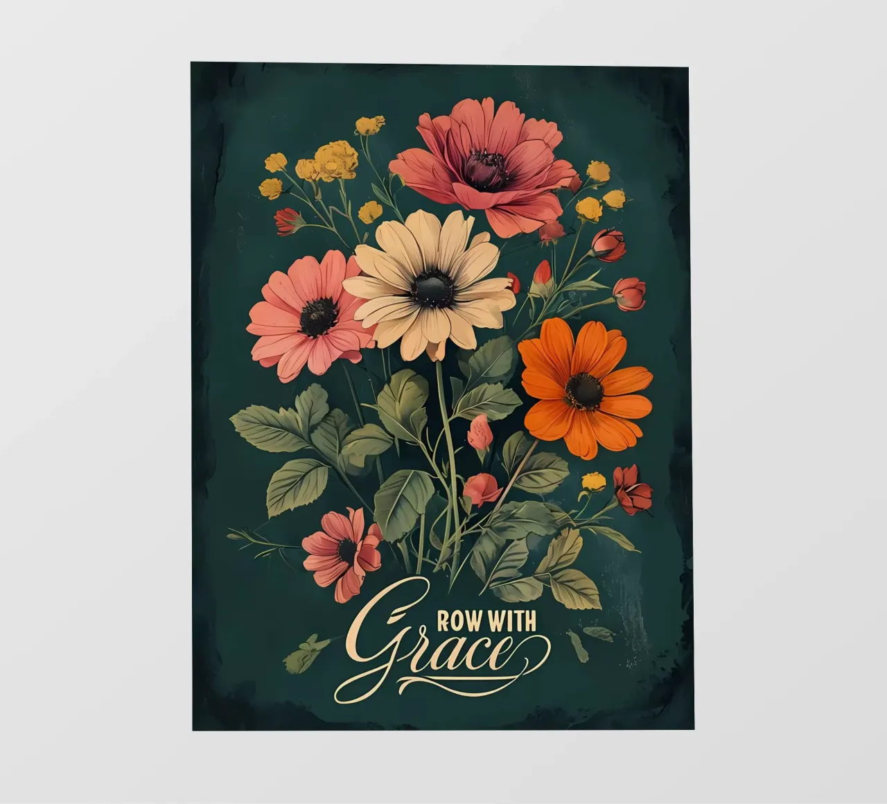 Peonie in armonia telo in pvc da Artistic-shop