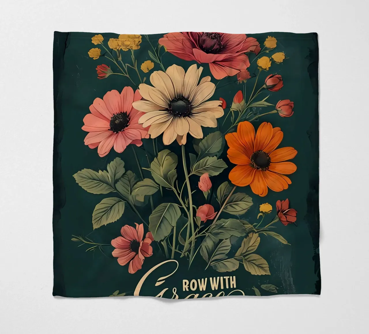 Peonie in armonia coperta in pile da Artistic-shop