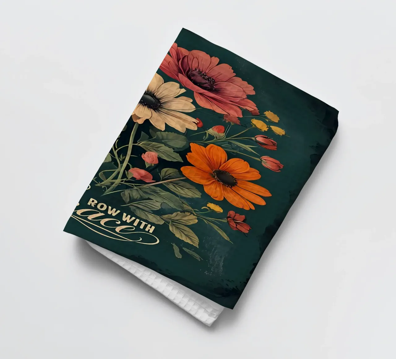 Peonie in armonia canovaccio da cucina da Artistic-shop