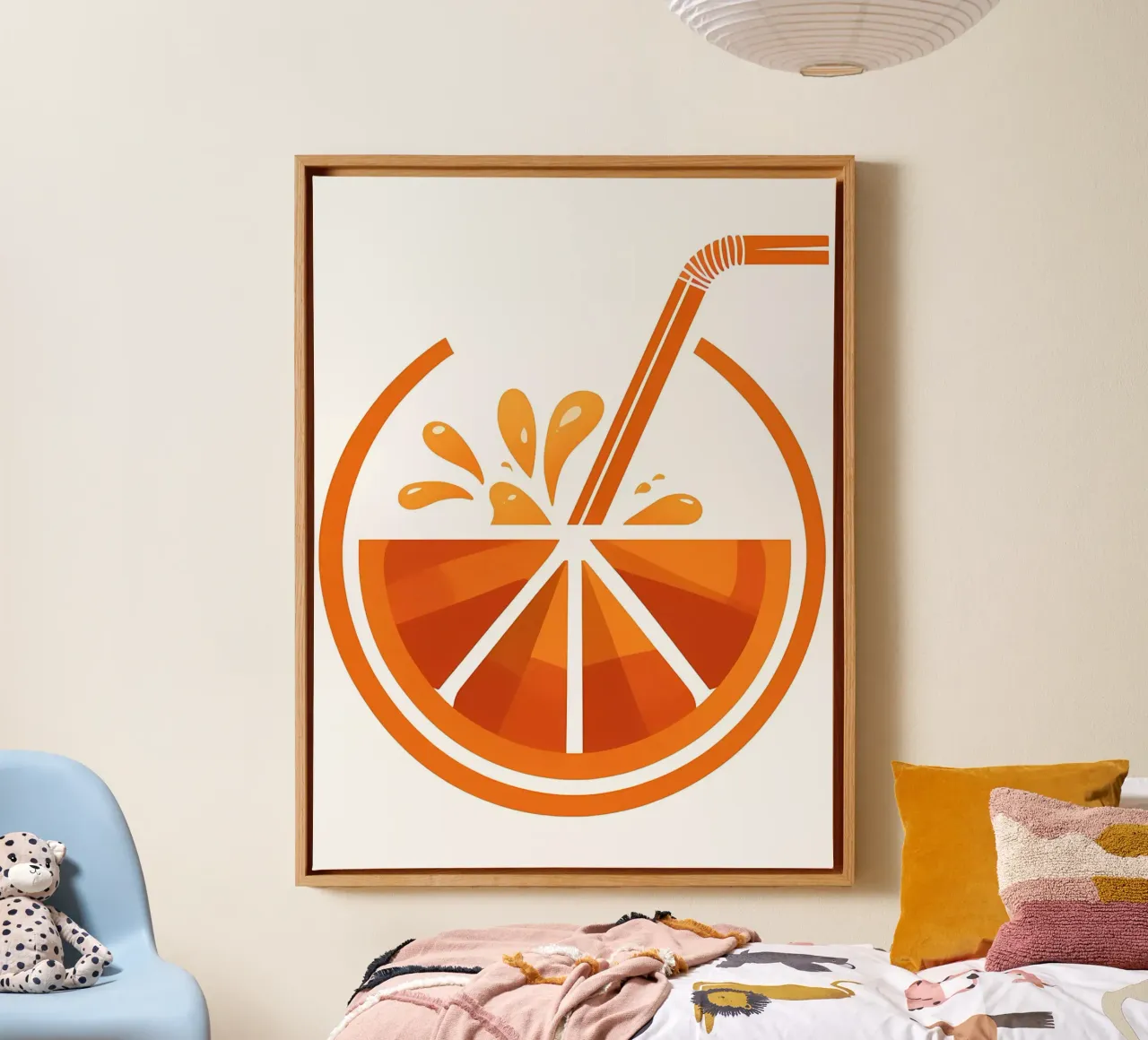Citrus Delight Leinwand mit Schattenfugenrahmen von Artistic-shop