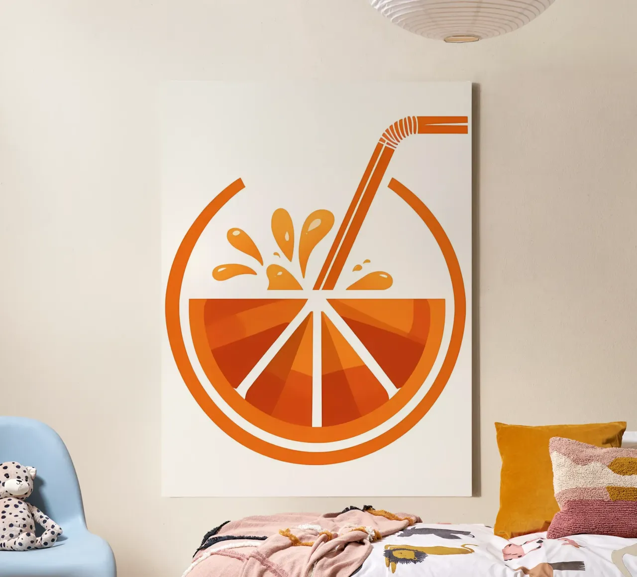 Citrus Delight Leinwand mit Schattenfugenrahmen von Artistic-shop