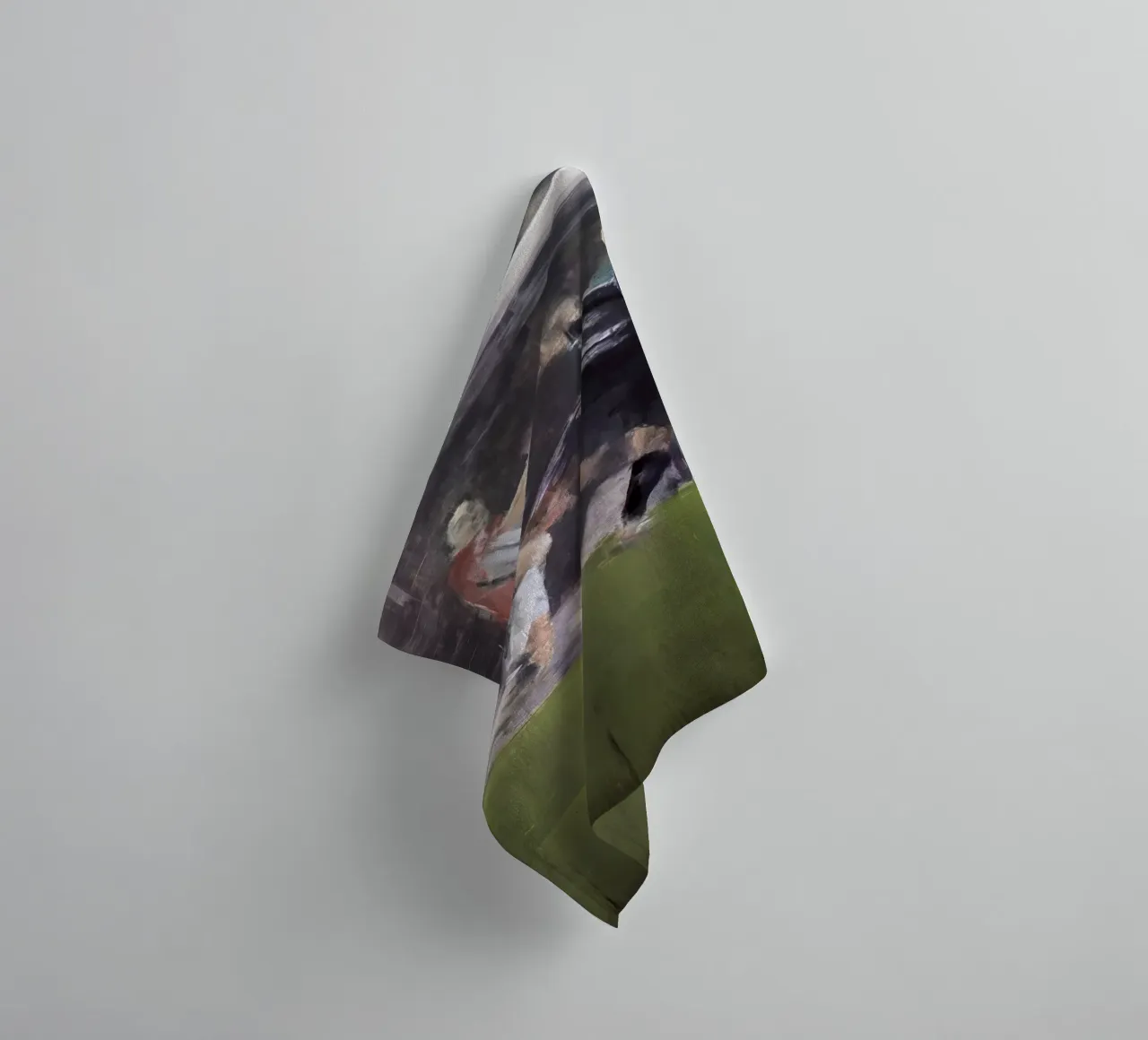 "AR_2010_04_07" Gemälde Arien Robben Tor gegen ManU Handtuch von Eduard Warkentin Art