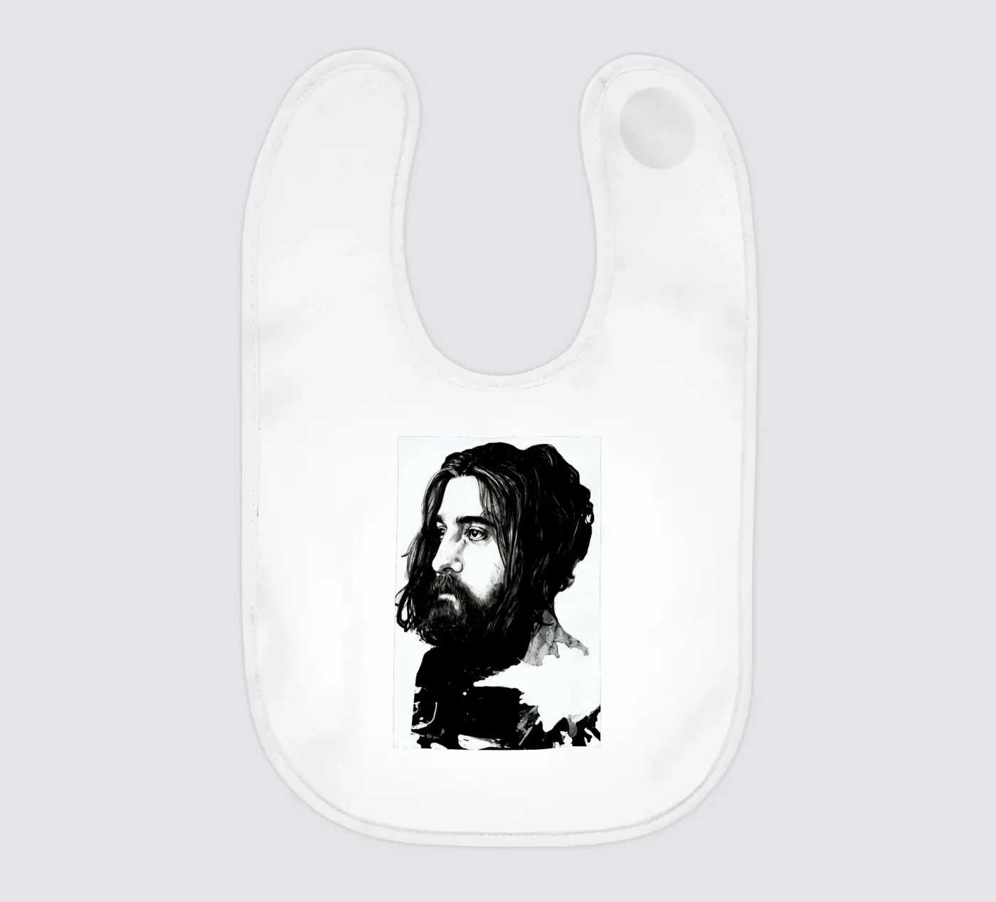 Beard baby bib by Agnes KR Patience