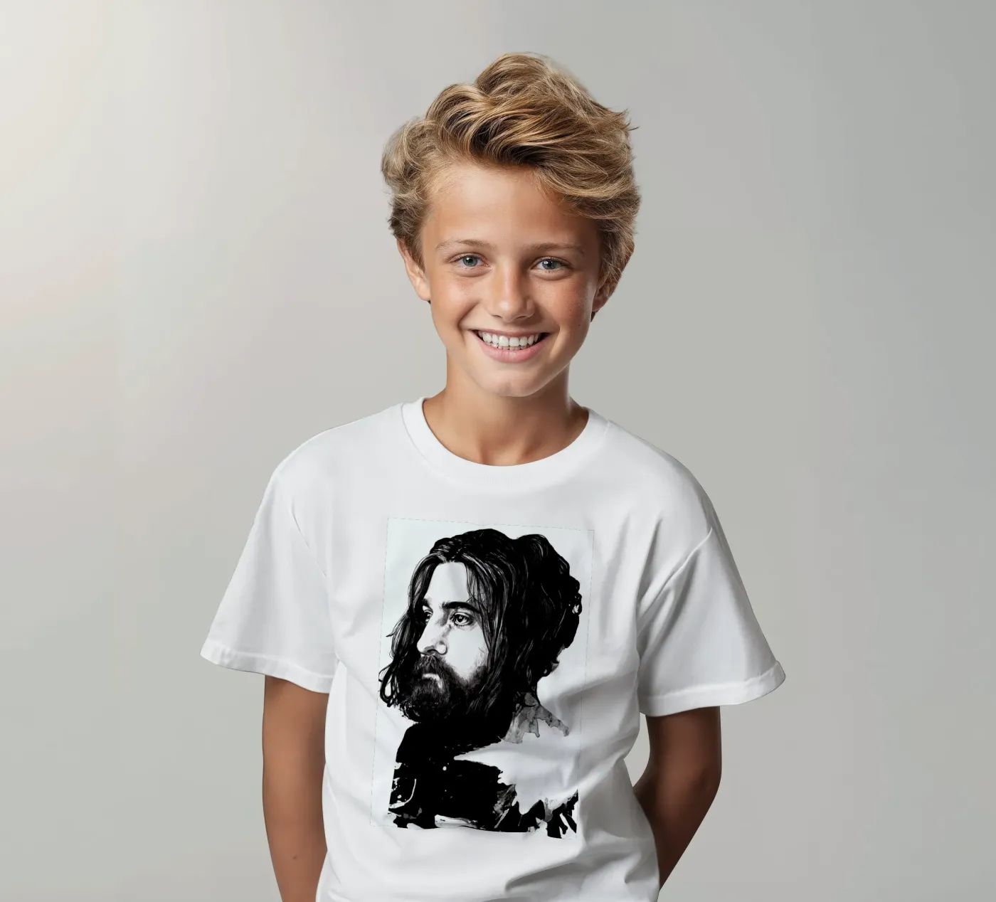 Beard kinder t-shirt van Agnes KR Patience