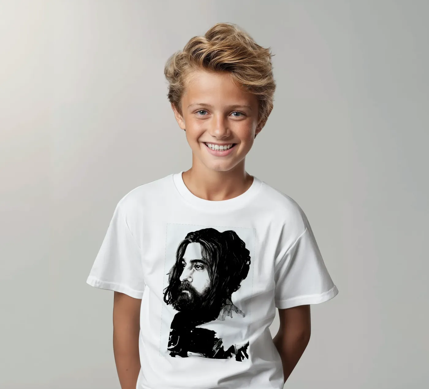 Beard kinder t-shirt van Agnes KR Patience