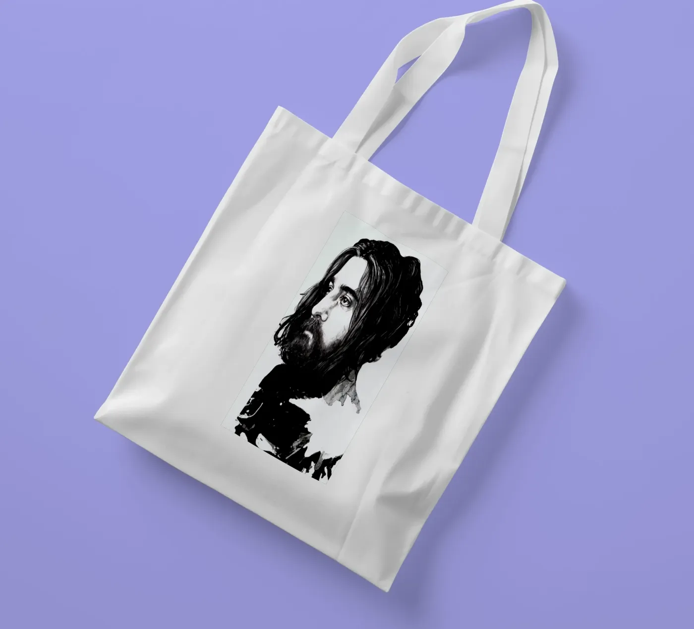 Beard tote bag by Agnes KR Patience