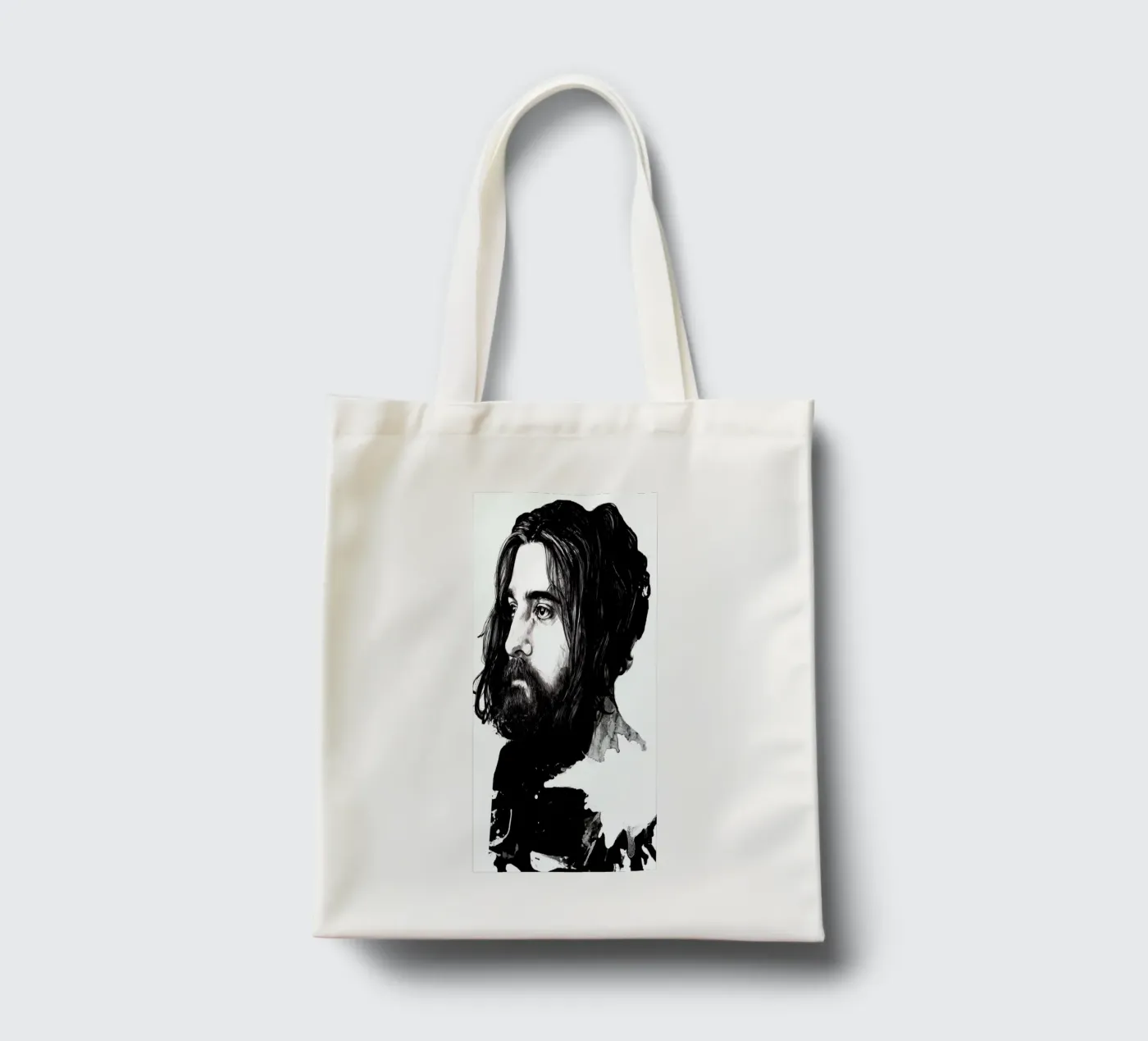 Beard tote bag by Agnes KR Patience