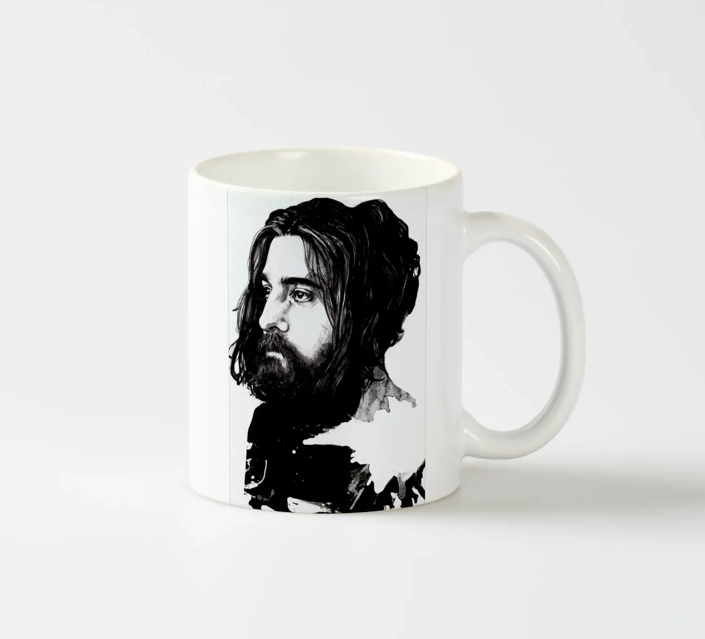 Beard ceramic mug by Agnes KR Patience