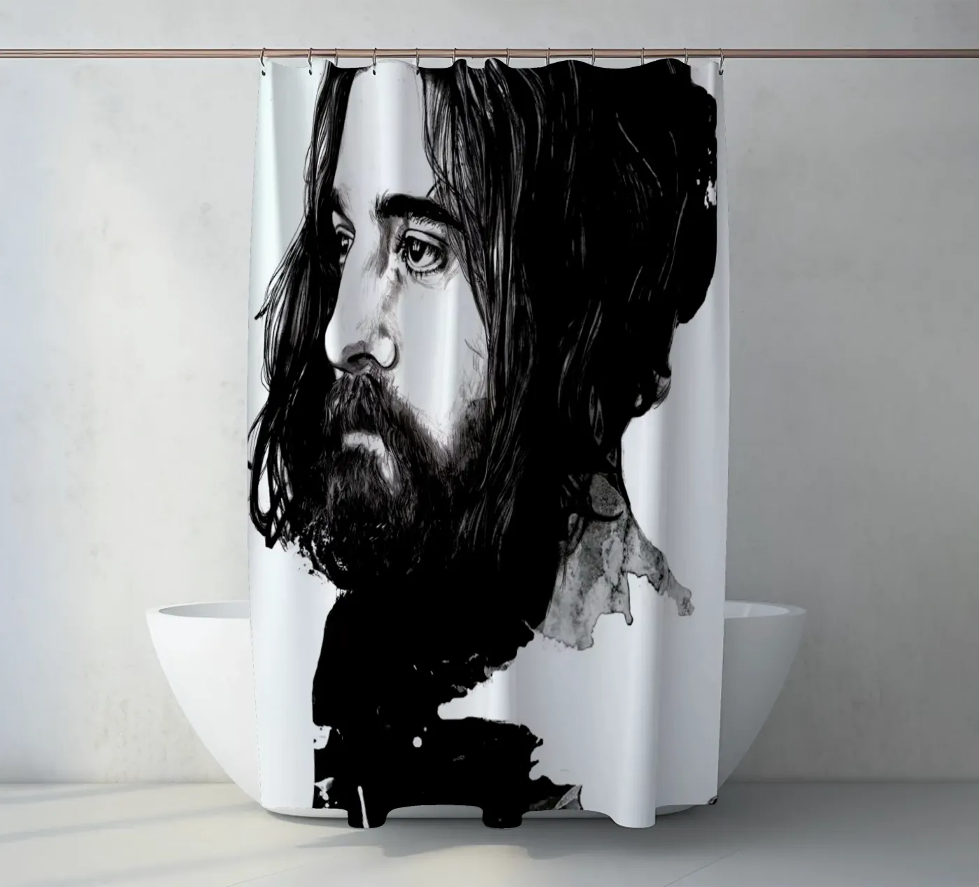 Beard Duschvorhang von Agnes KR Patience