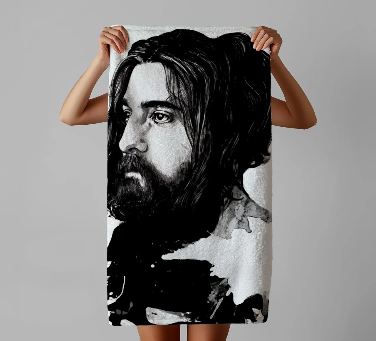 Beard badhanddoek van Agnes KR Patience