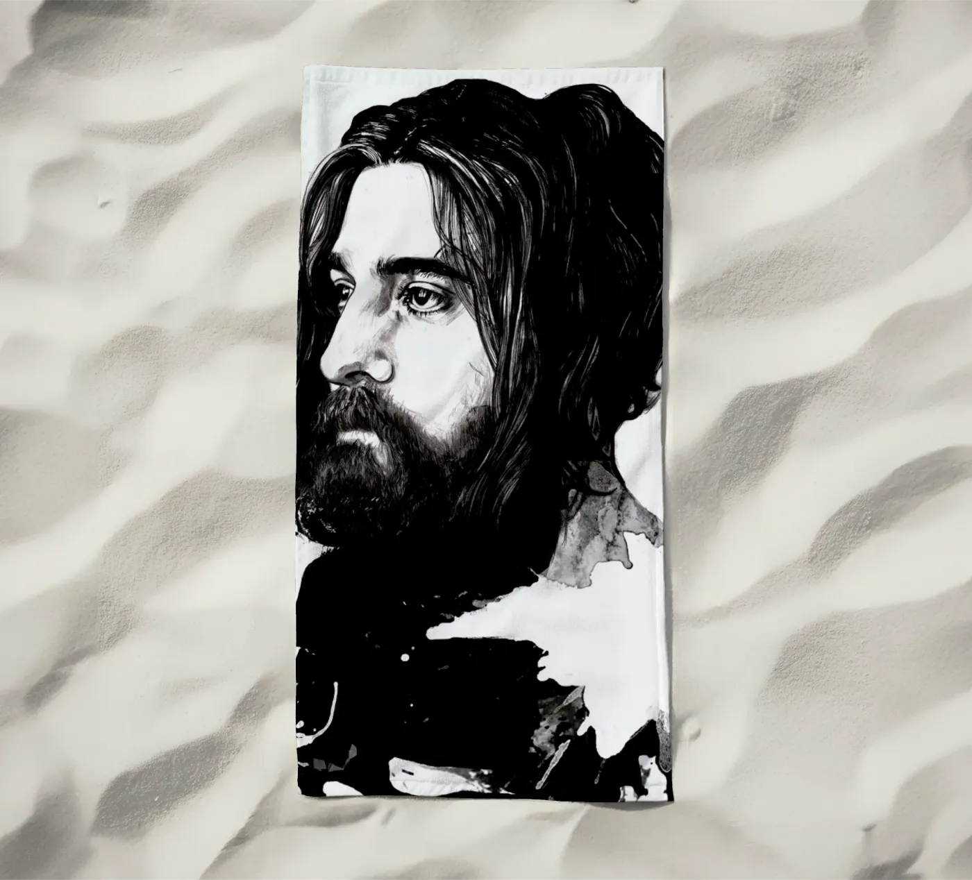 Beard Strandtuch von Agnes KR Patience