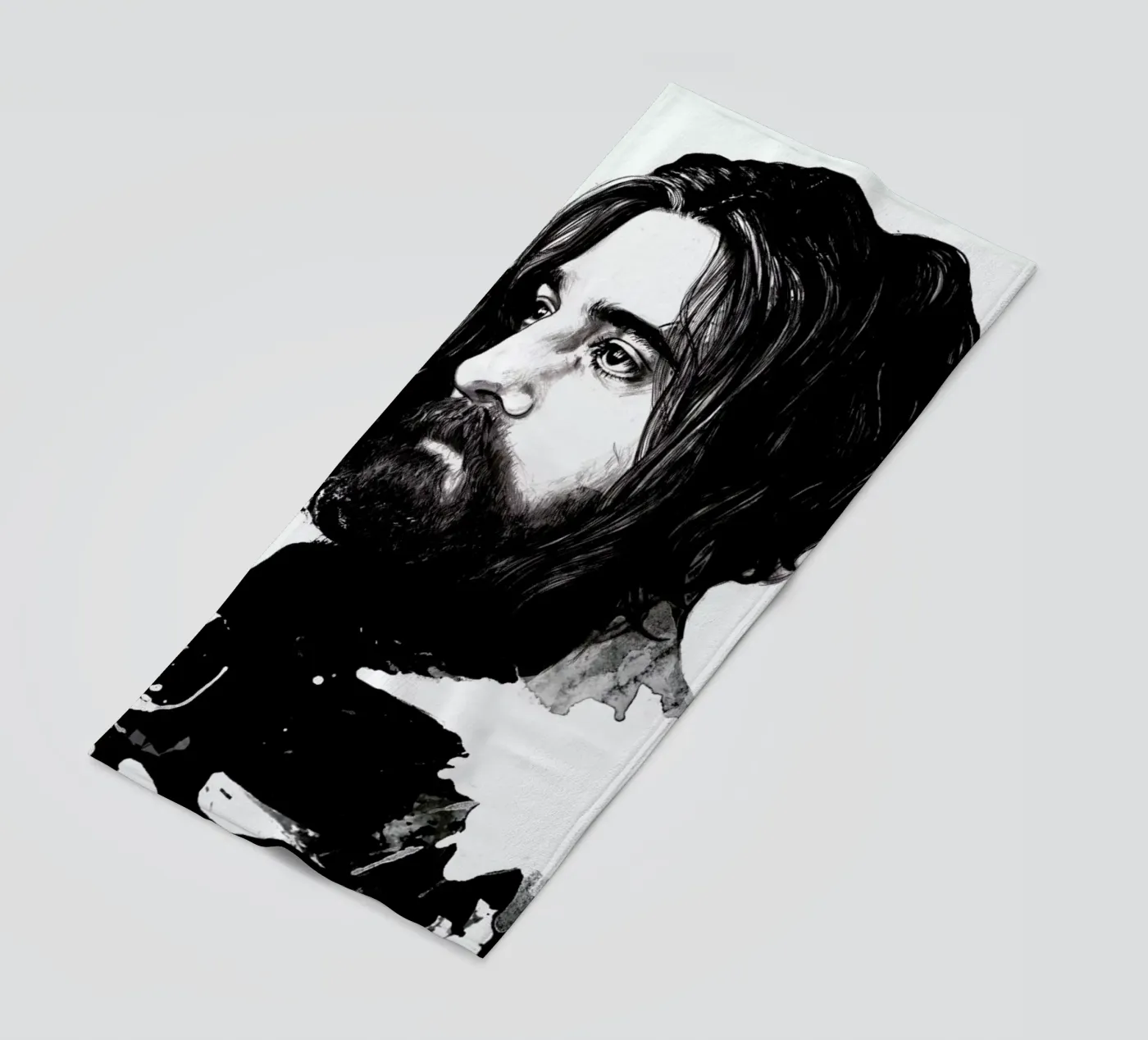 Beard Strandtuch von Agnes KR Patience