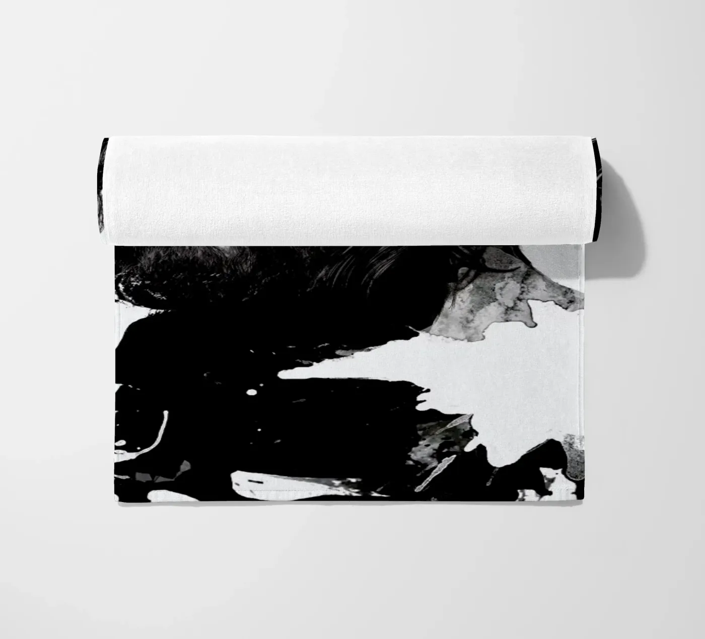 Beard beach towel by Agnes KR Patience