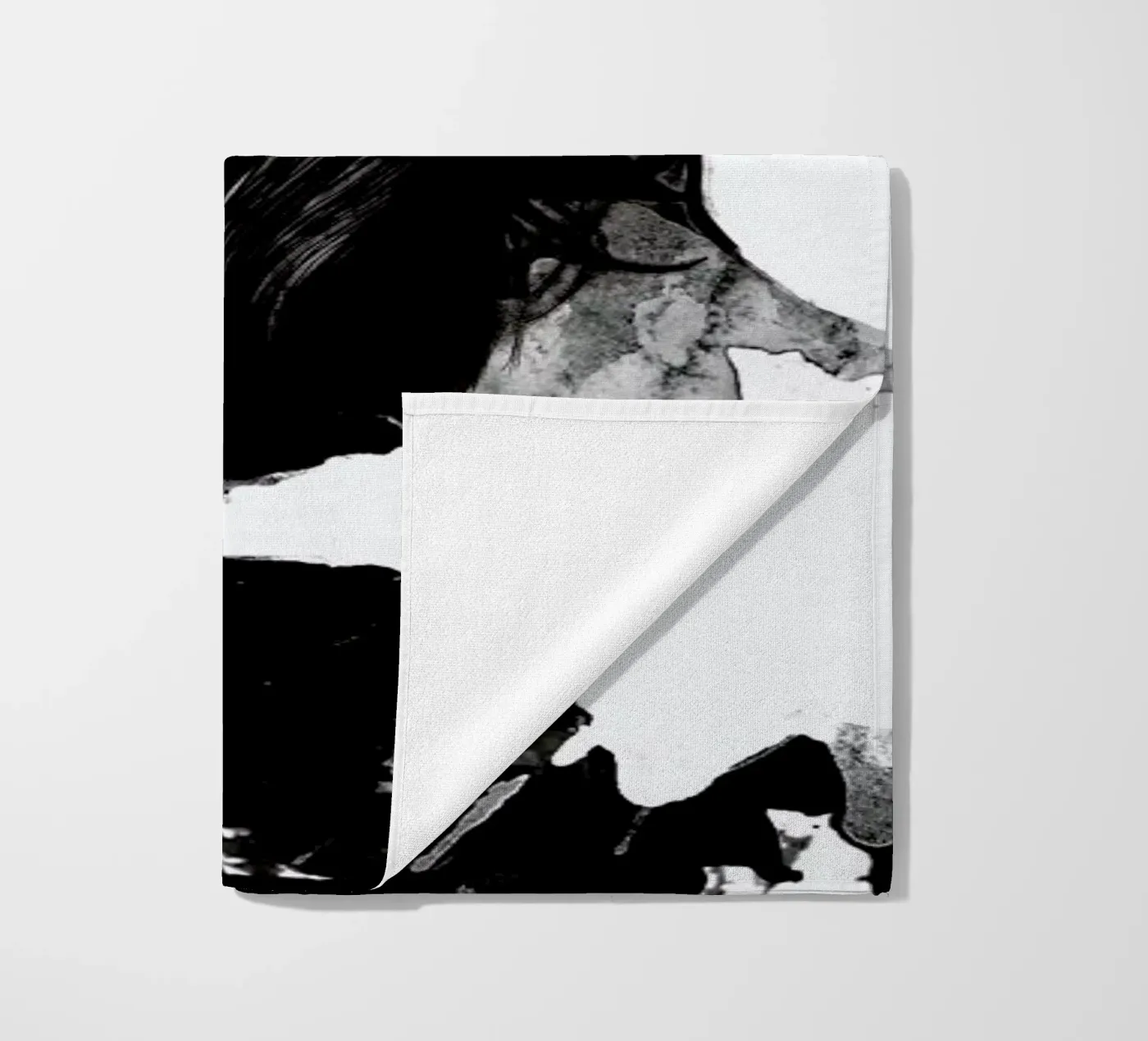 Beard beach towel by Agnes KR Patience