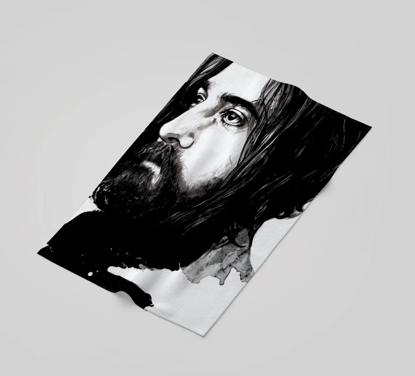 Beard Strandtuch von Agnes KR Patience