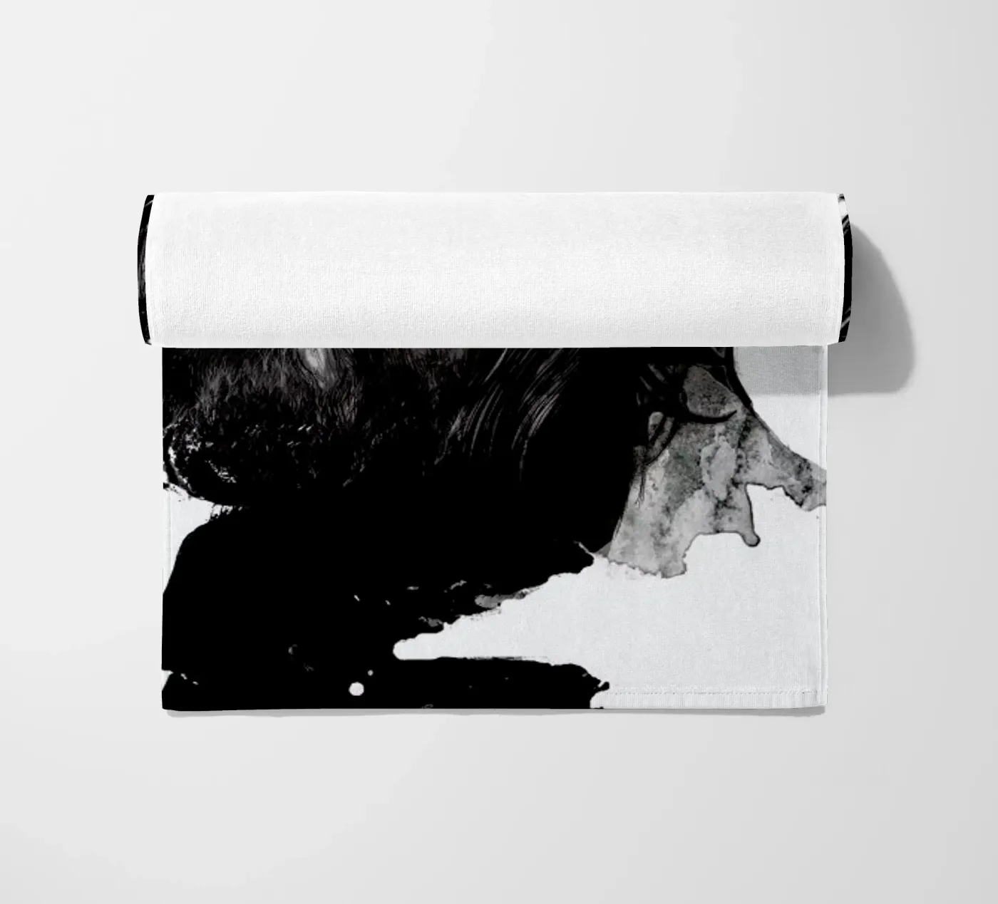 Beard beach towel by Agnes KR Patience