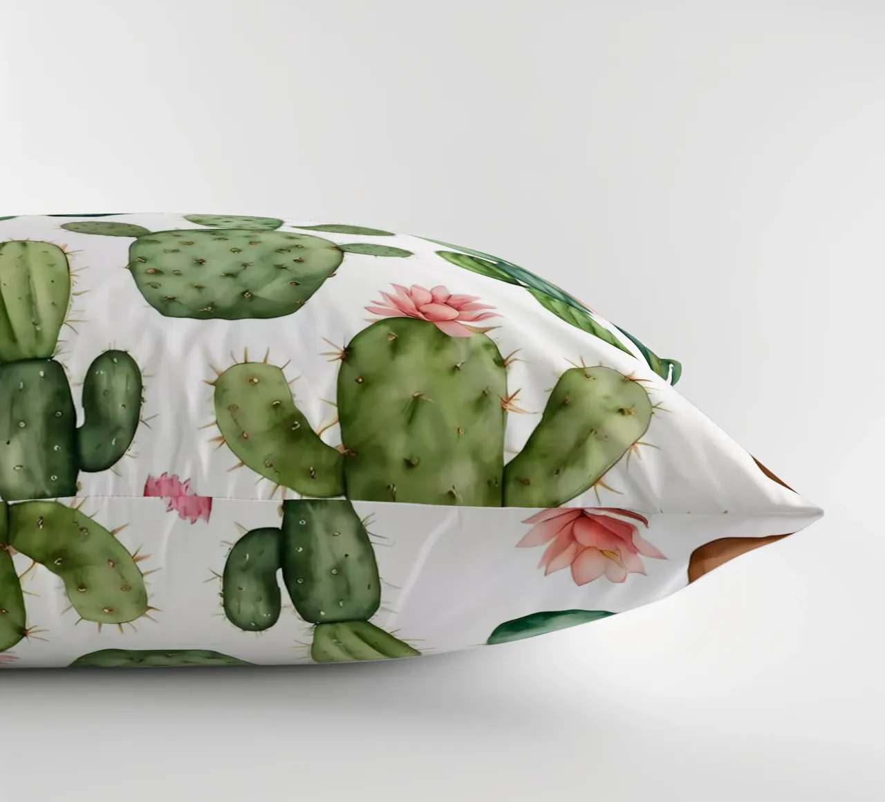 Delizia del deserto: Una collezione di cactus acquerellati cuscino da Artistic-shop