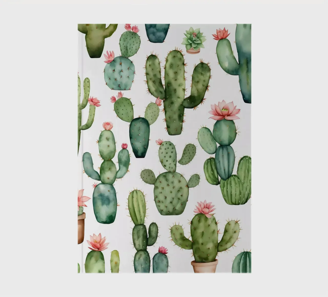 Desert Delight: A Watercolor Cactus Collection notebook by Artistic-shop