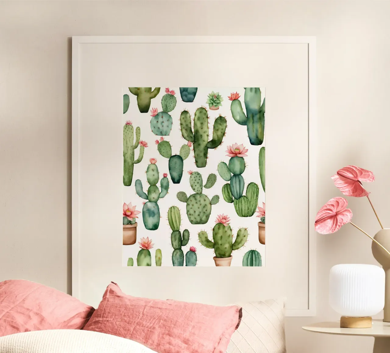 Delizia del deserto: Una collezione di cactus acquerellati carta hahnemühle da Artistic-shop