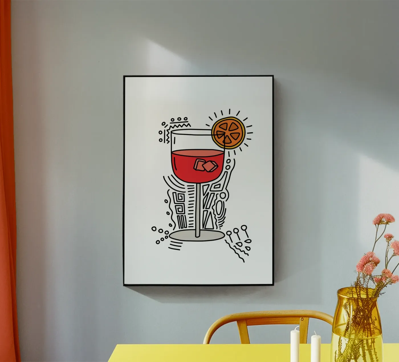 Holy Aperol plexiglas de Constanze Art Direction