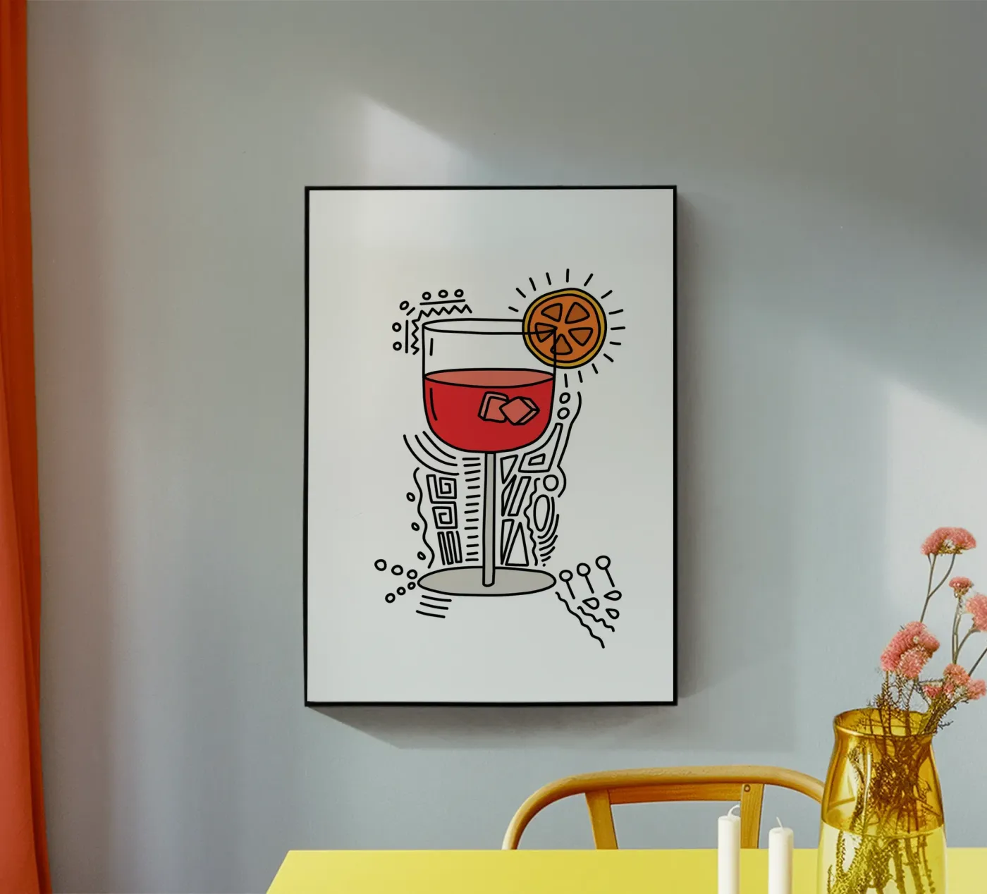 Holy Aperol acrylic glass by Constanze Art Direction