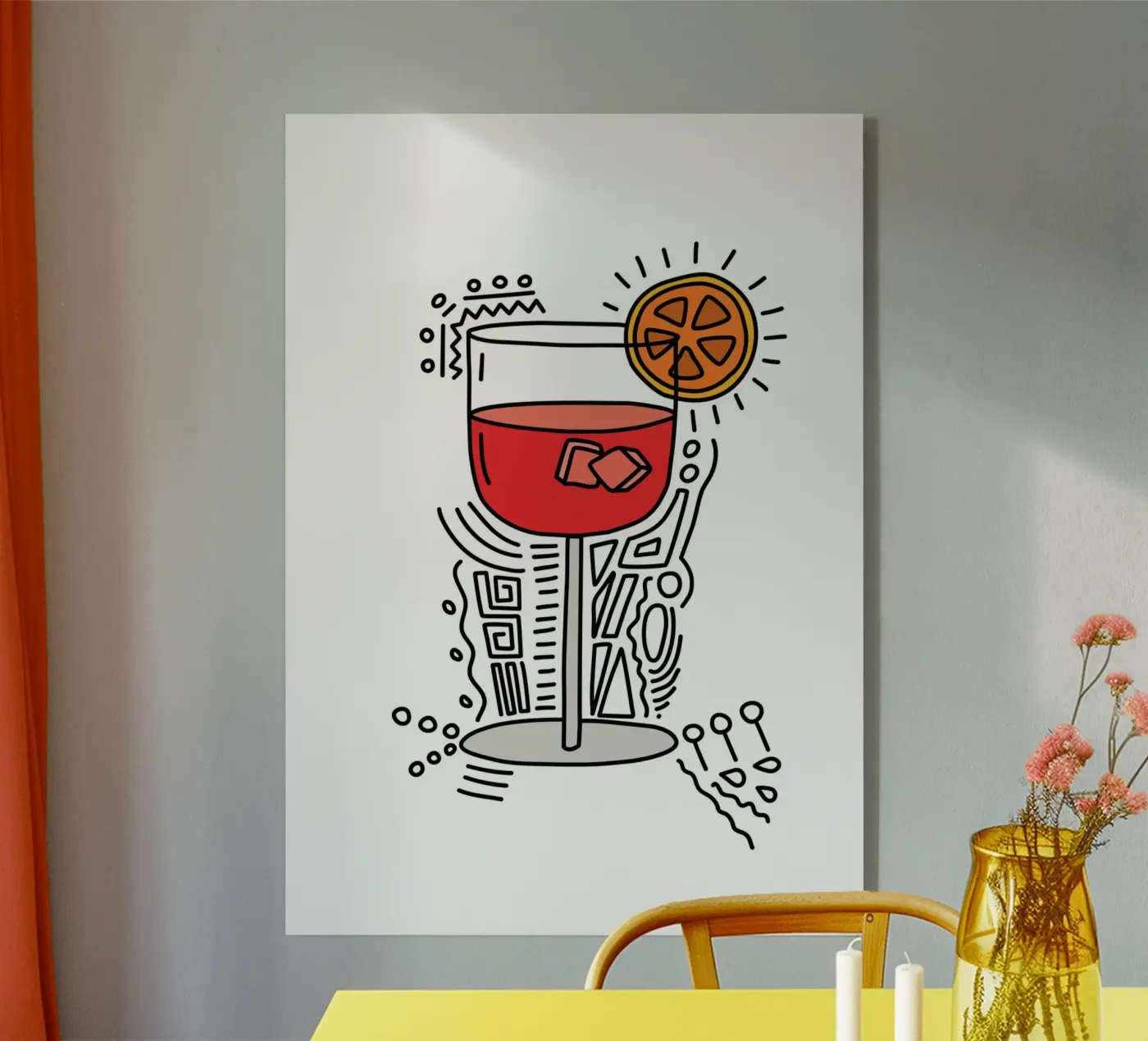 Holy Aperol plexiglas de Constanze Art Direction