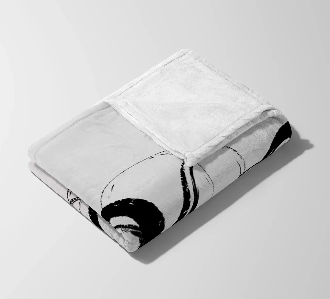 Wild Strokes No 4 coperta in pile da treechild