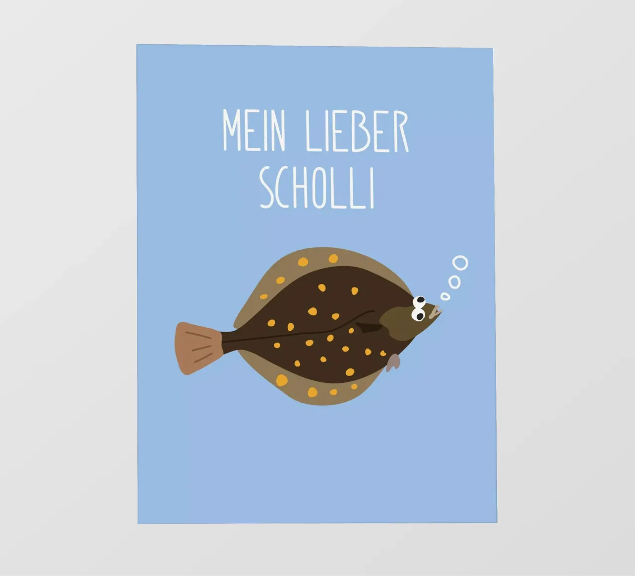 Mein lieber Scholli telo in pvc da Constanze Art Direction