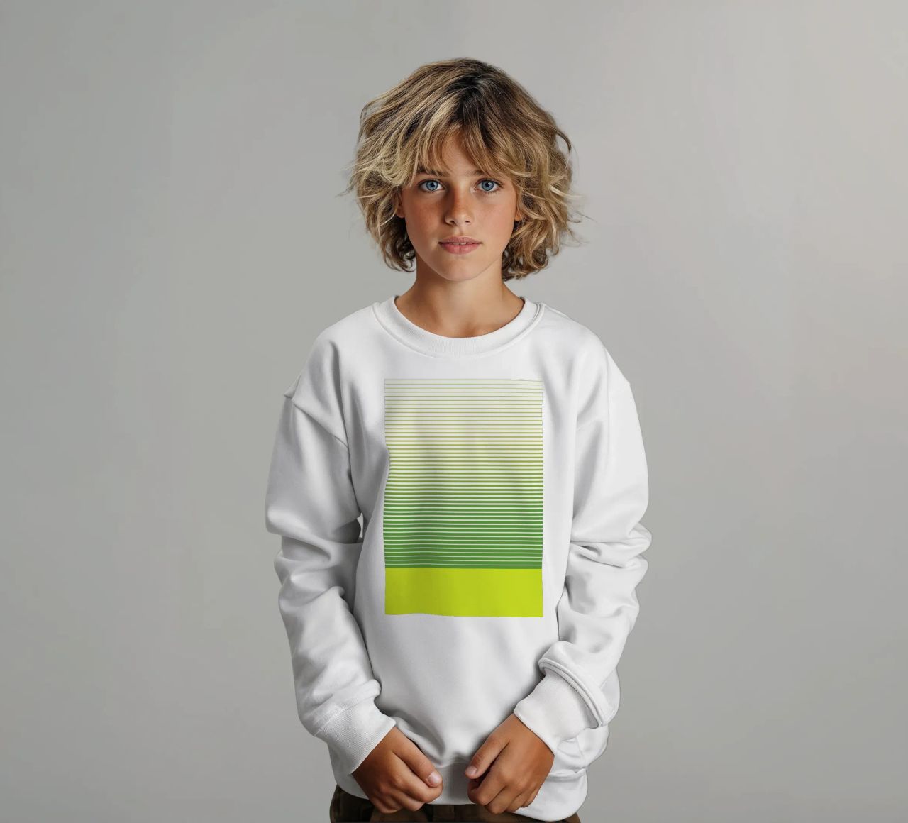 Zen Stripes design grafico minimale felpa bambino da Stoian Hitrov