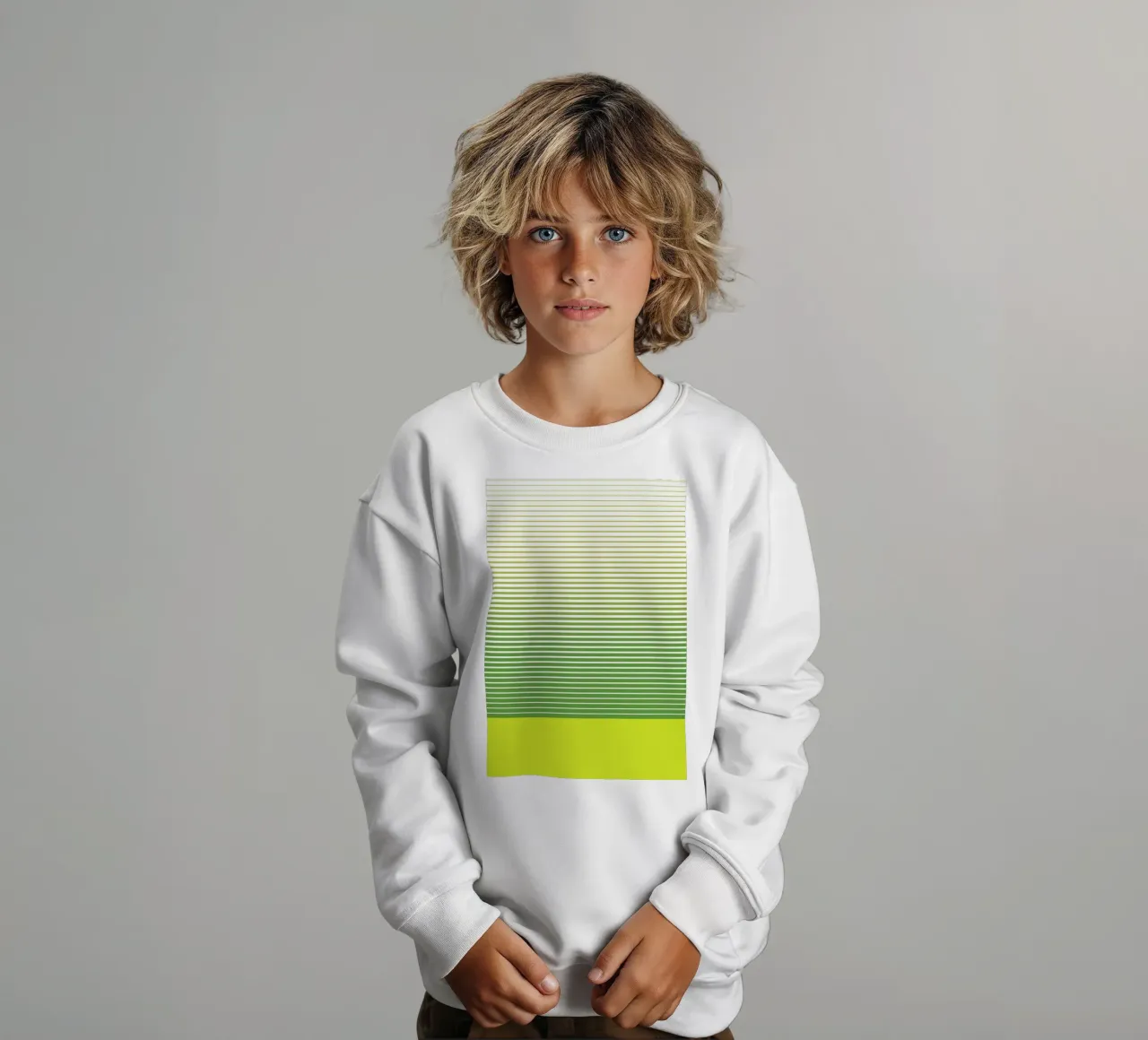 Zen Stripes design grafico minimale felpa bambino da Stoian Hitrov
