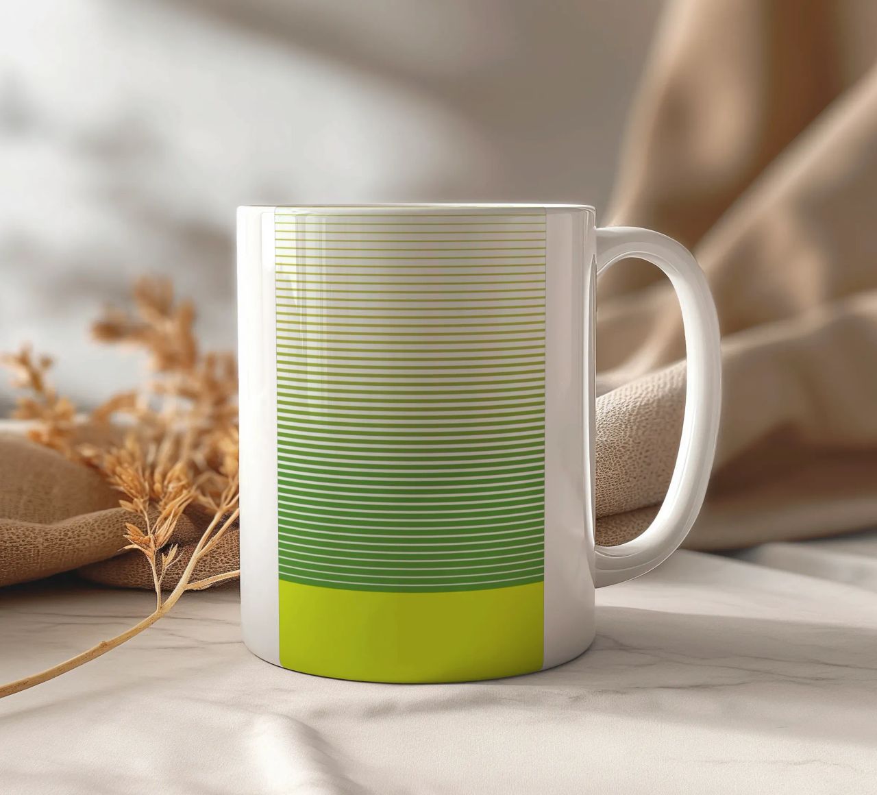 Zen Stripes design grafico minimale tazza in ceramica da Stoian Hitrov