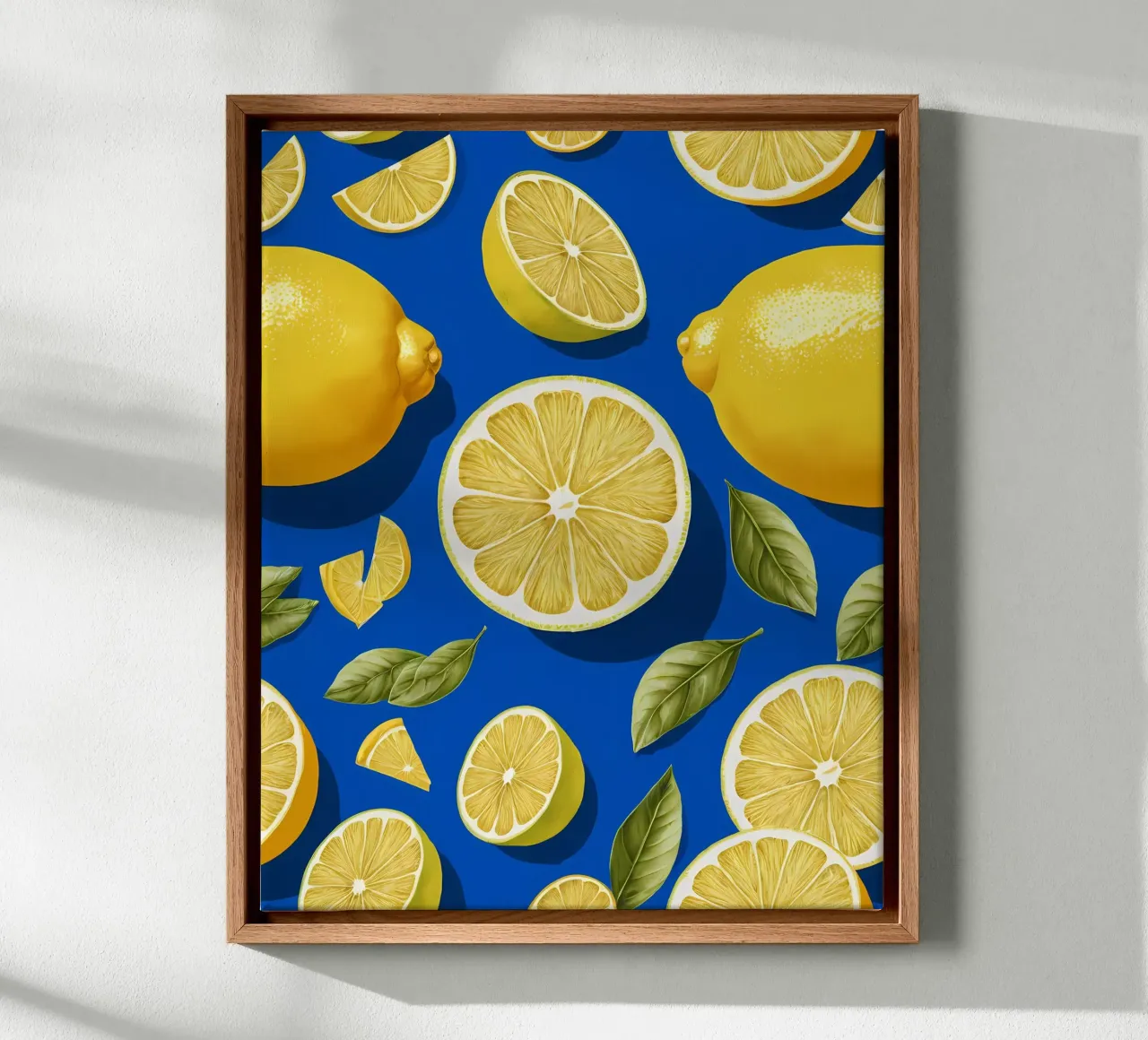 Lemon Zest canvas with Floater frame by Artistic-shop