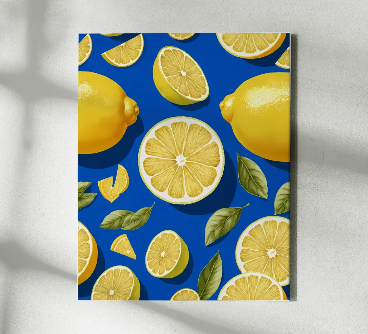 Lemon Zest canvas with Floater frame by Artistic-shop