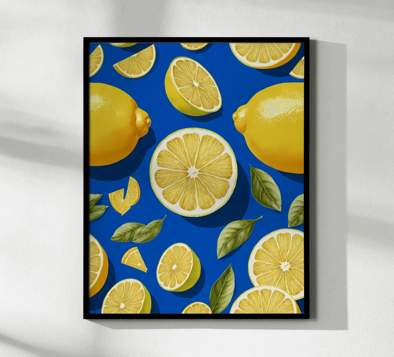 Zeste di limone poster con telaio in plastica da Artistic-shop
