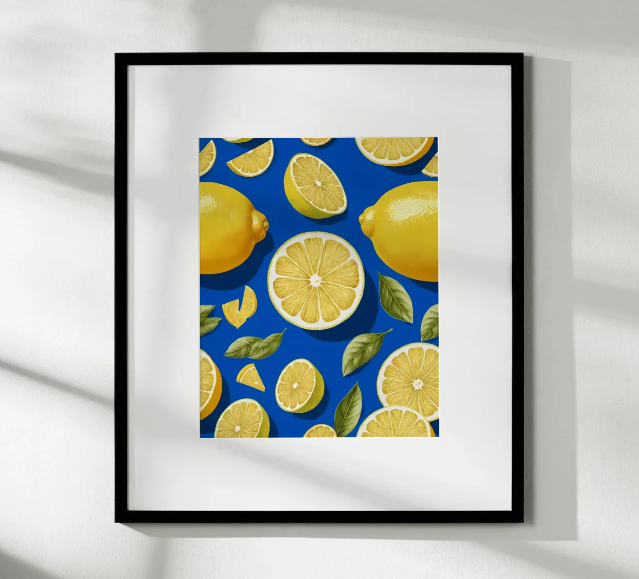 Zeste di limone poster con telaio in plastica da Artistic-shop