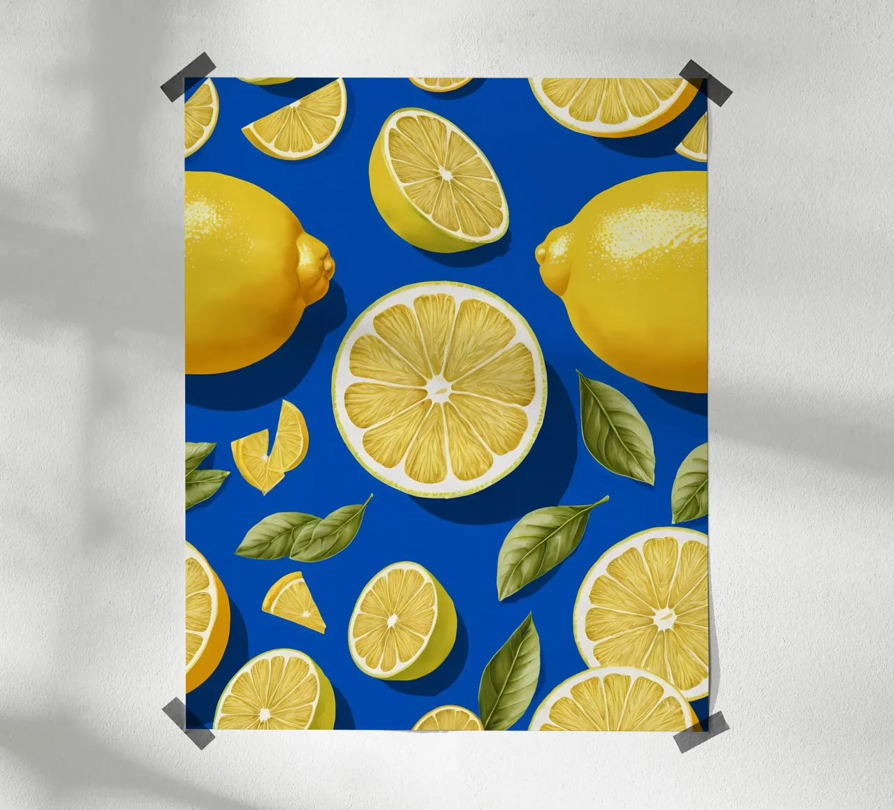 Zeste di limone poster con telaio in plastica da Artistic-shop