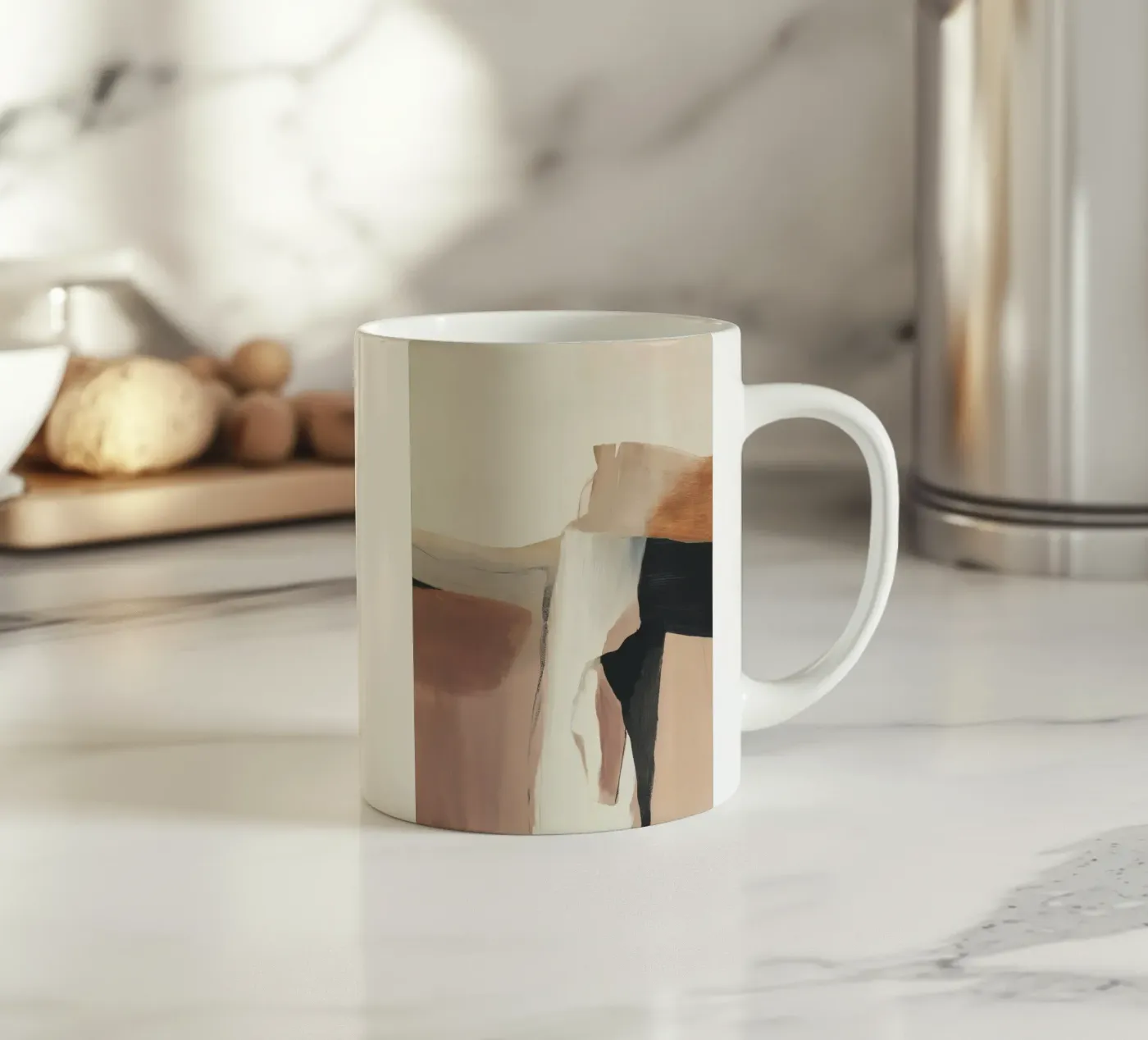 Abstract Layers ceramic mug by ThingDesign