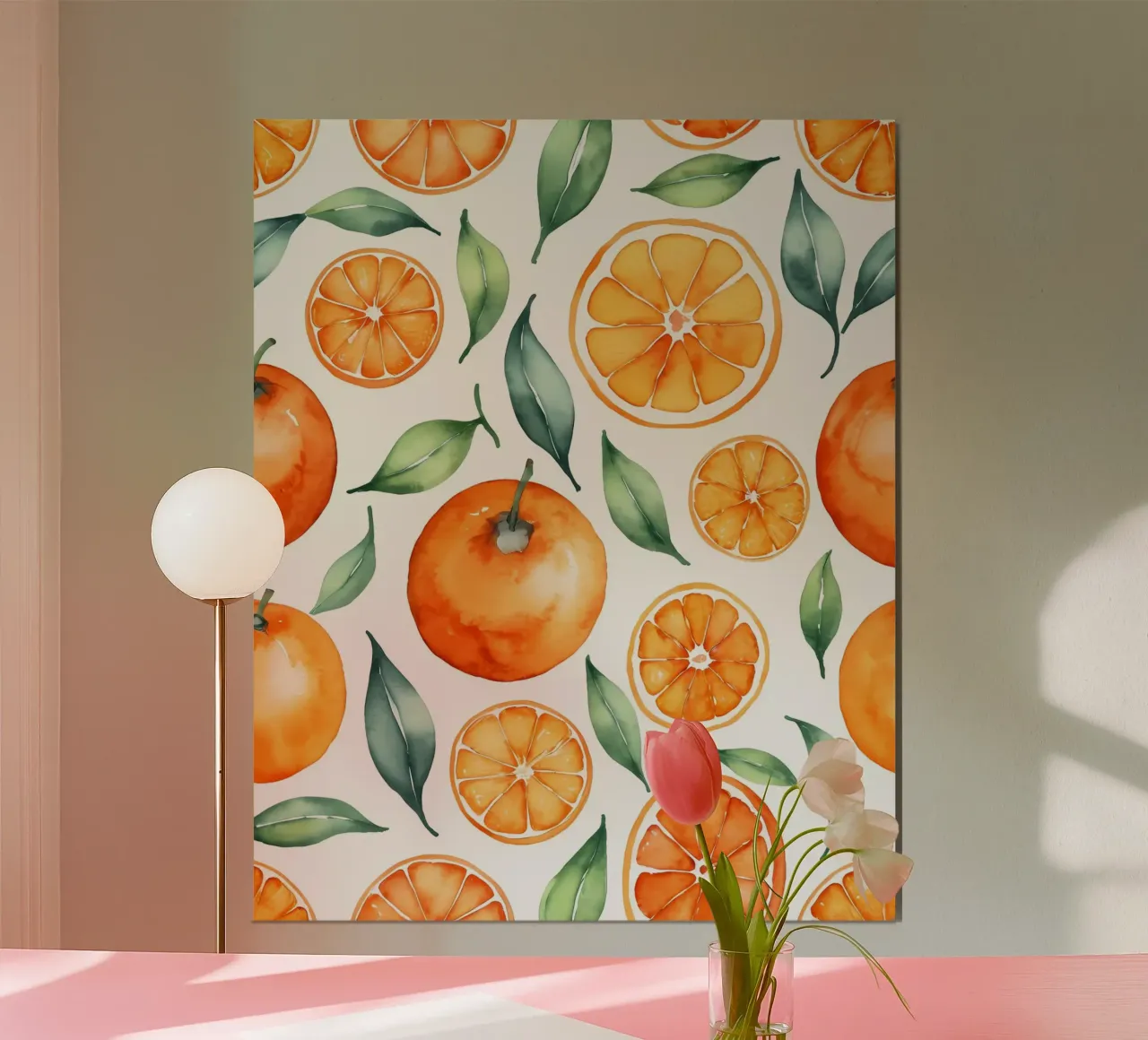 Symfonie van citrusvruchten poster met kunststof frame van Artistic-shop