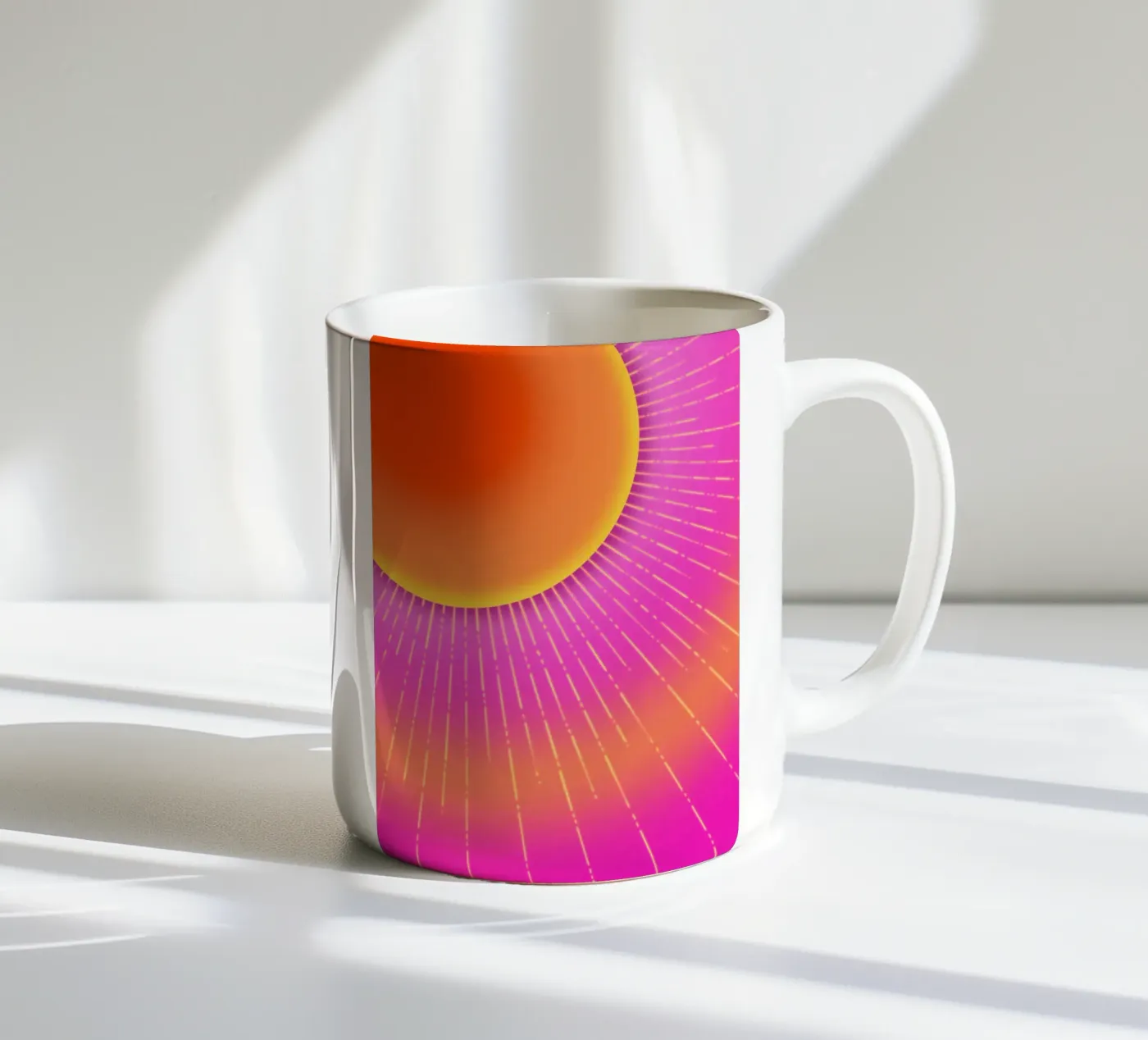 Sun ceramic mug by by elle arts moments