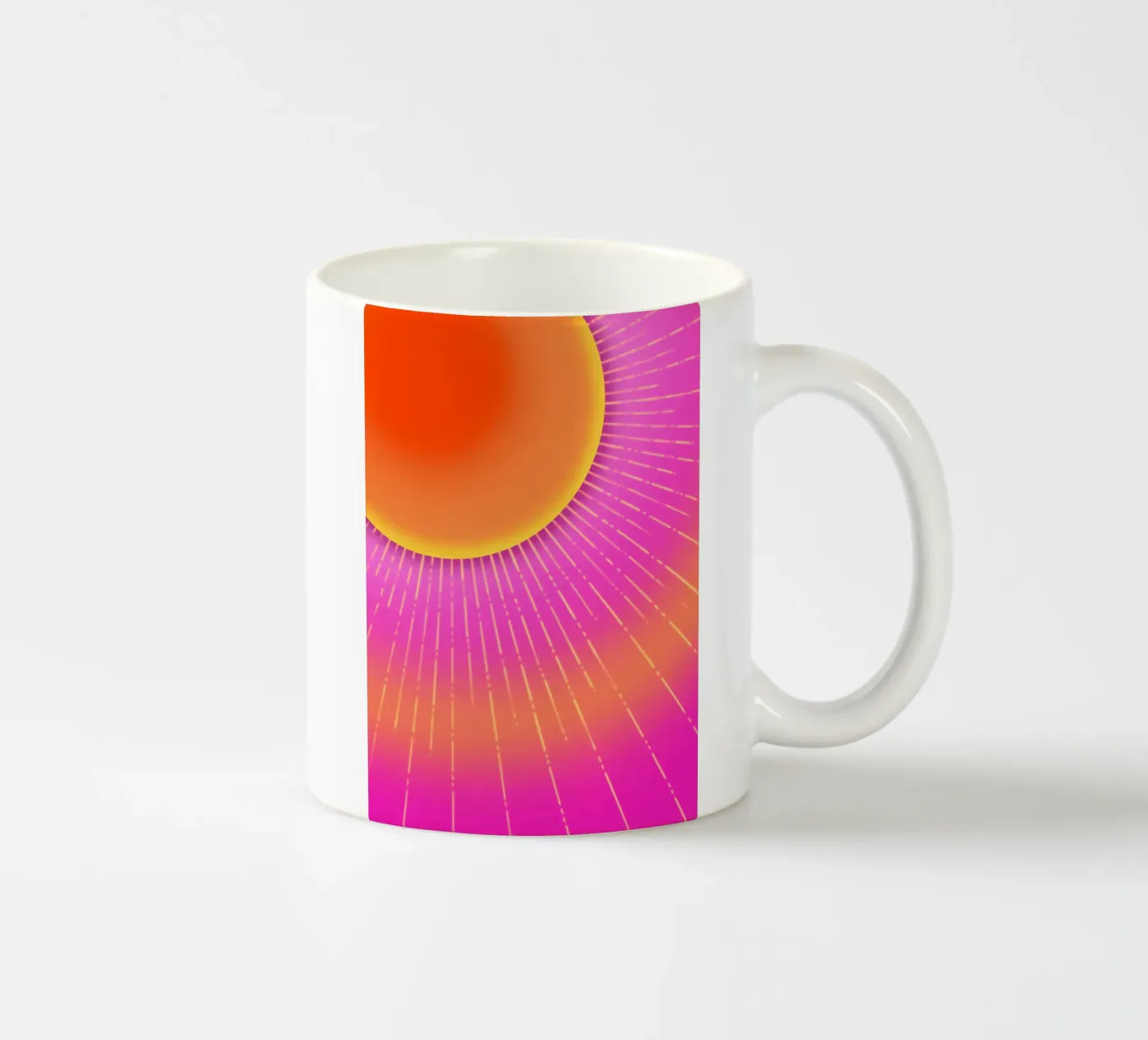 Sun ceramic mug by by elle arts moments