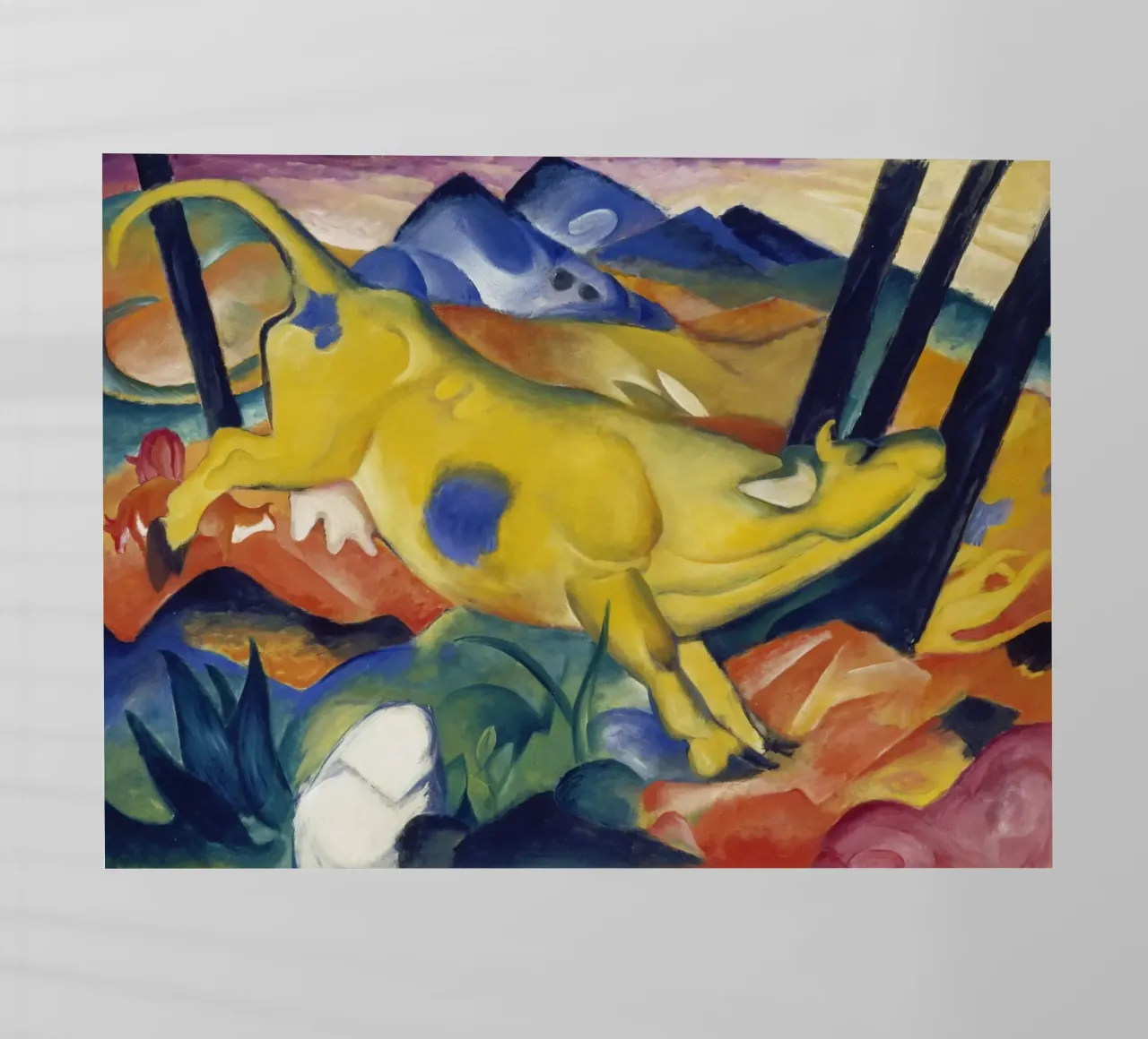 Franz Marc - Mucca gialla pellicola backlit da ARTOTHEK
