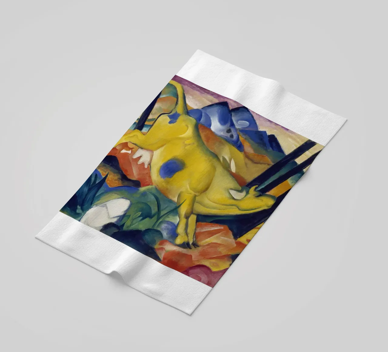 Franz Marc - Mucca gialla telo mare da ARTOTHEK