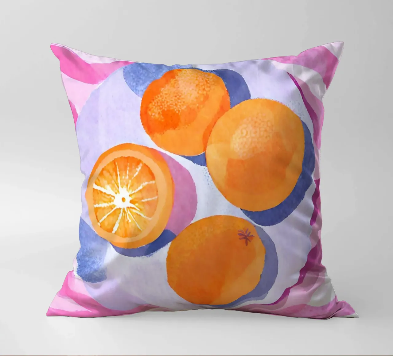 Orangen auf Teller cuscino da Ohkimiko