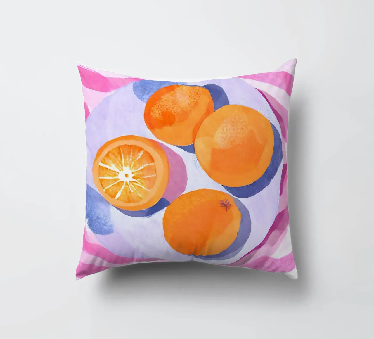 Orangen auf Teller cuscino da Ohkimiko
